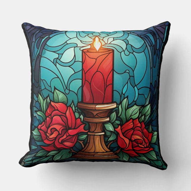 Cojín Decorativo Vidrio de Candle Staines para navidades (Anverso)