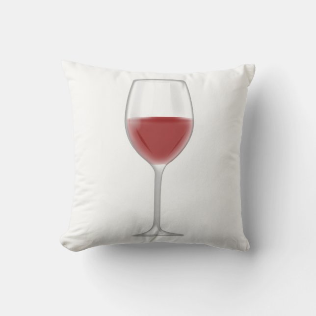 Cojín Decorativo Vidrio de vino (Anverso)