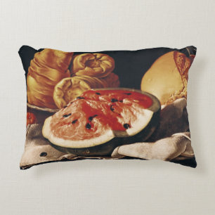 Cojín Decorativo Vidrio de vino, de sandía y de pan