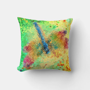 Cojín Decorativo Vidrio Dragonfly (amarillo)