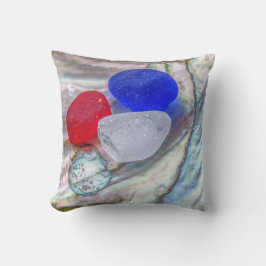 Cojín Decorativo Vidrio marino con caparazón pastel