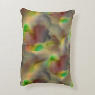 Cojín Decorativo Vidrio rojo y verde limón en tonos grises