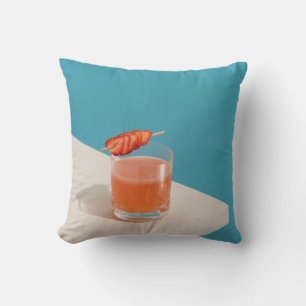 Cojín Decorativo Vidrio transparente con líquido marrón