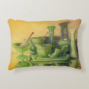 Cojín Decorativo "Vidrio Verde"