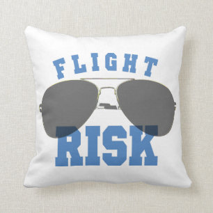 Cojín Decorativo Vidrios de la aviación del riesgo de vuelo