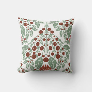 Cojín Decorativo Vieira floral de estilo Art Nouveau