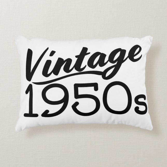 Cojín Decorativo Vieja década de 1950 (Anverso)