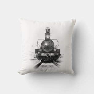 Cojín Decorativo Vieja locomotora de vapor