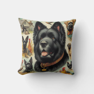 Cojín Decorativo Viejo Bouvier des Flandres Seamless
