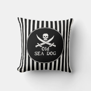 Cojín decorativo viejo del perro de mar