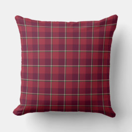 Cojín Decorativo Viejo Ladrillo y Plaid Cab Sav
