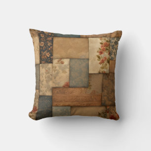 Cojín Decorativo Viejo y loco atraso de talla en Brown