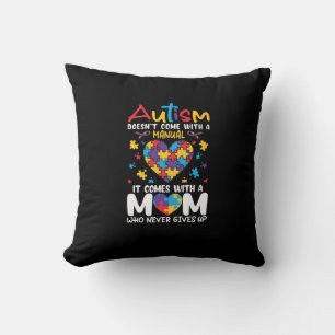 Cojín Decorativo Viene con una madre que nunca se rinde Inspirador