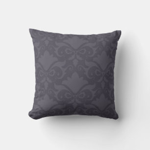 Cojín Decorativo Viernes de Damasco Gris revertidas