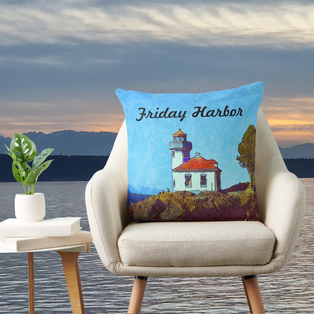 Cojín Decorativo Viernes Harbour Lime Kiln Faro Reloj Pillow (Subido por el creador)