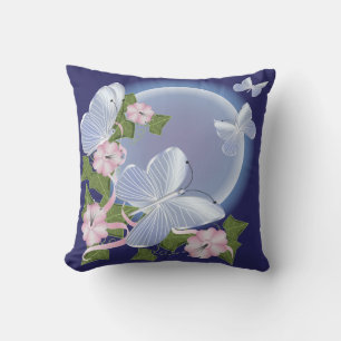 Cojín Decorativo Vigas de la luna de mariposa