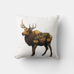 Cojín Decorativo Viking Elk con motivos nórdicos