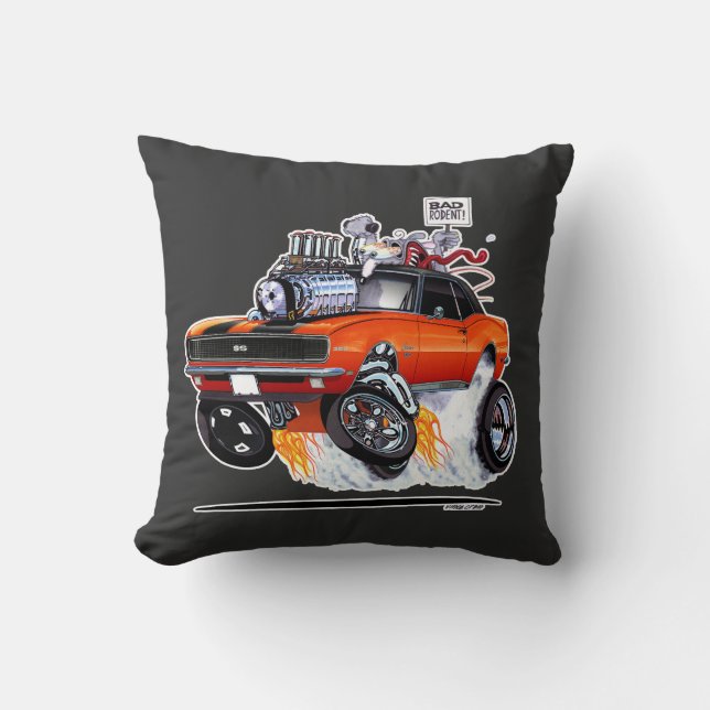 Cojín Decorativo Vince CREins RAT POWER 1968 Camaro (Anverso)