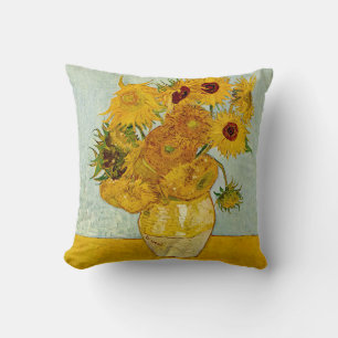 Cojín Decorativo Vincent Van Gogh 12 Girasoles Impresionista