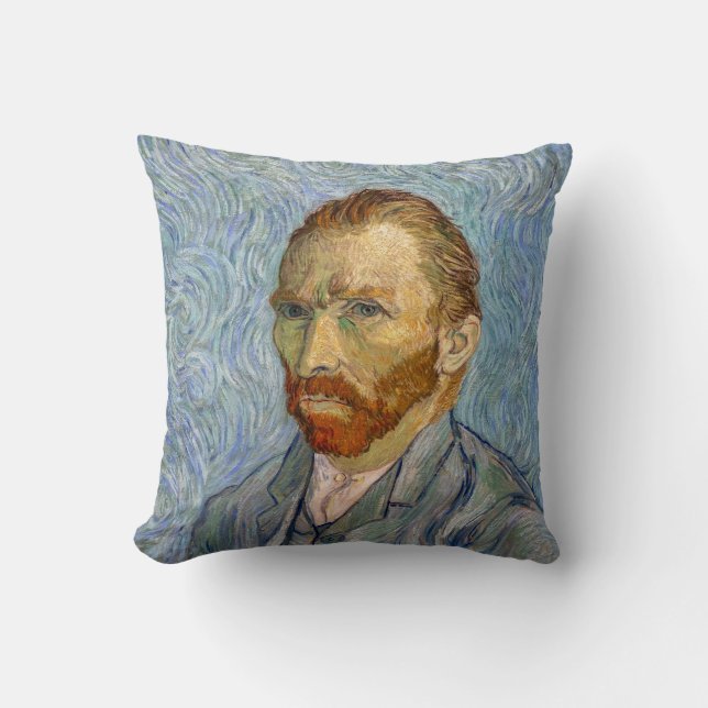 Cojín Decorativo Vincent Van Gogh - Autorretrato (Anverso)