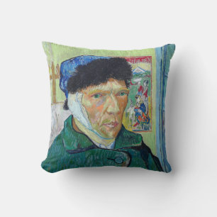 Cojín Decorativo Vincent van Gogh - Autorretrato con la oreja venda