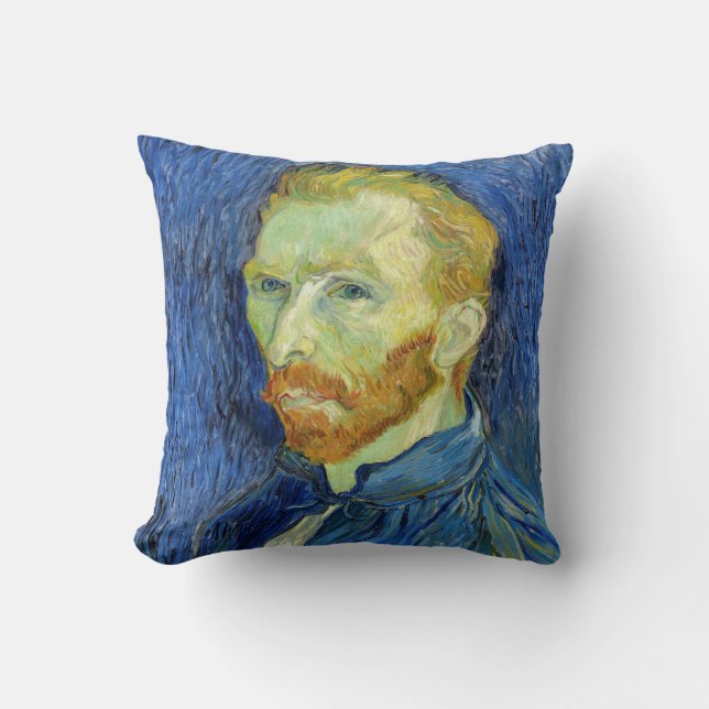 Cojín Decorativo Vincent van Gogh - Autorretrato con paleta (Anverso)