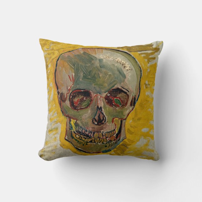 Cojín Decorativo Vincent van Gogh - Calavera 1887 #2 (Anverso)
