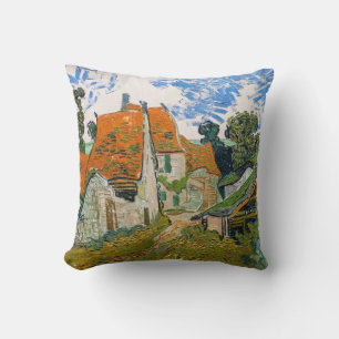 Cojín Decorativo Vincent van Gogh - Calle en Auvers-sur-Oise
