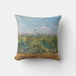 Cojín Decorativo Vincent van Gogh - Campo de trigo con una alondra