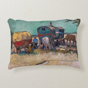 Cojín Decorativo Vincent van Gogh - Caravanas, campamento gitano ce