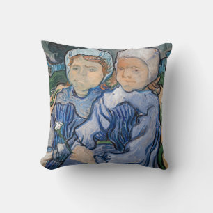 Cojín Decorativo Vincent van Gogh - Dos niñas
