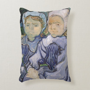 Cojín Decorativo Vincent van Gogh el   dos niñas, 1890