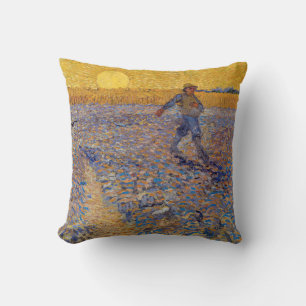 Cojín Decorativo Vincent van Gogh - El sembrador con el sol ponient