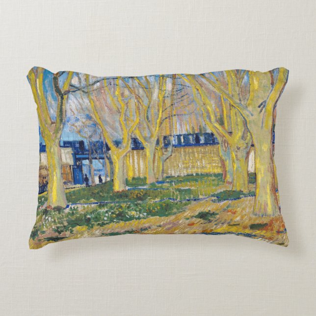 Cojín Decorativo Vincent van Gogh - El tren azul (Anverso)