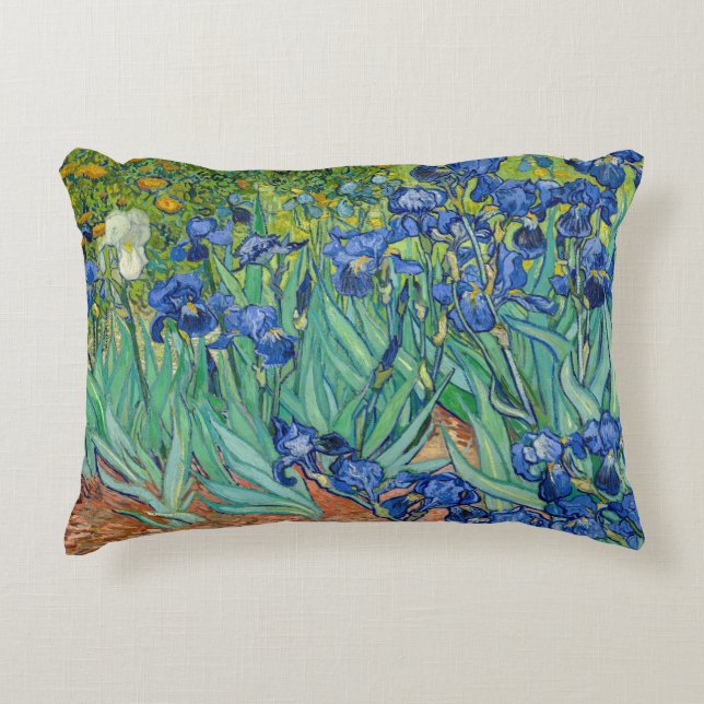 Cojín Decorativo Vincent Van Gogh - Irises (Anverso)