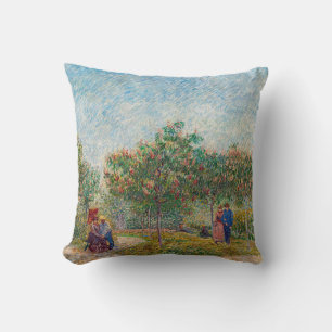 Cojín Decorativo Vincent van Gogh - Jardín en Montmarte con enamora