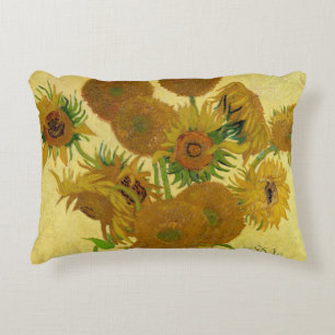 Cojín Decorativo Vincent van Gogh - Jarrón con quince girasoles