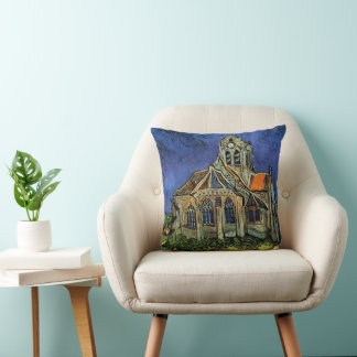 Cojín Decorativo Vincent van Gogh - La Iglesia de Auvers