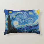 Cojín Decorativo Vincent Van Gogh La Noche Starry<br><div class="desc">Vincent Van Gogh es el detalle nocturno estrellado</div>
