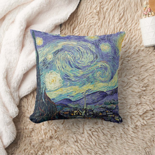 Cojín Decorativo Vincent Van Gogh La Noche Starry (Manta)