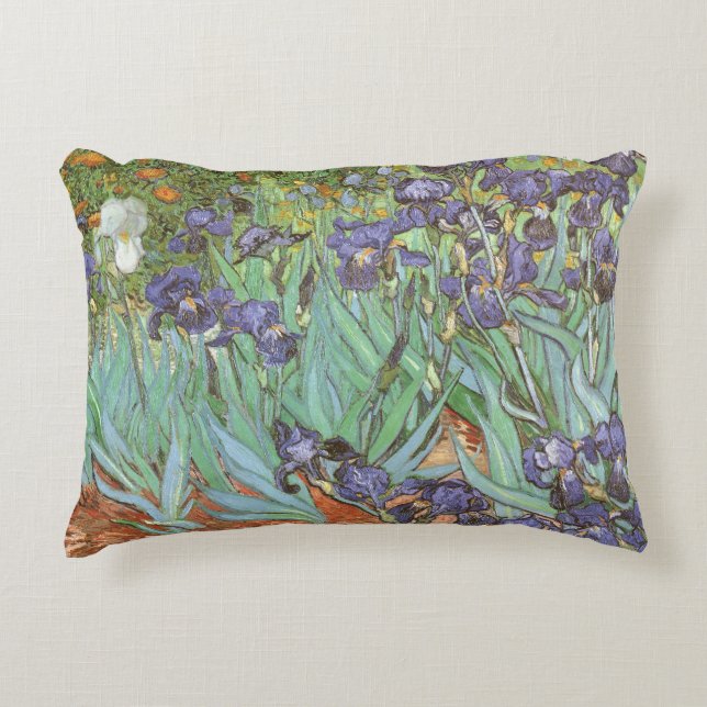 Cojín Decorativo Vincent van Gogh - Lirios (Anverso)
