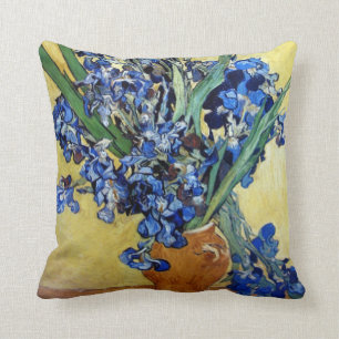 Cojín Decorativo Vincent van Gogh, lirios azules