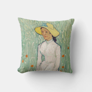 Cojín Decorativo Vincent van Gogh - Muchacha de Blanco