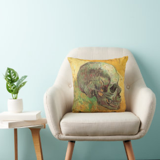Cojín Decorativo Vincent van Gogh - Naturaleza muerta con calavera