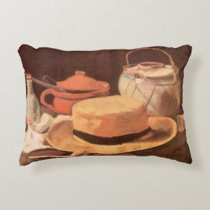 Cojín Decorativo Vincent van Gogh - Naturaleza muerta con sombrero 
