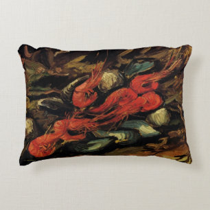 Cojín Decorativo Vincent van Gogh - Naturaleza muerta mejillones y 