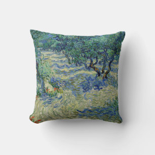 Cojín Decorativo Vincent van Gogh - Olivar: Cielo azul brillante
