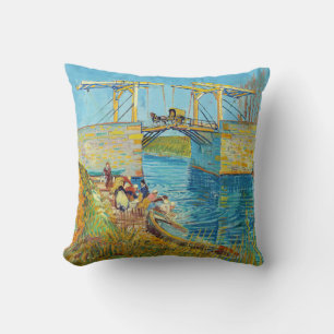 Cojín Decorativo Vincent van Gogh - Puente de Langlois en Arles #1