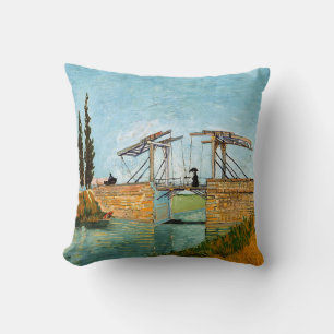 Cojín Decorativo Vincent van Gogh - Puente de Langlois en Arles #3
