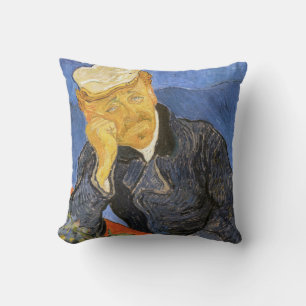 Cojín Decorativo Vincent Van Gogh - Retrato del Doctor Paul Gachet